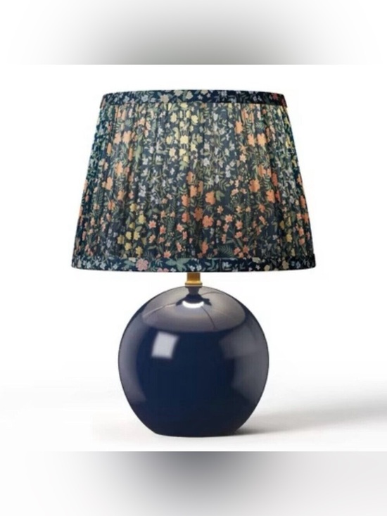 Rifle Paper Co. x Target Other - Rifle Paper Co Round Base Table Lamp - Pleated May Blue